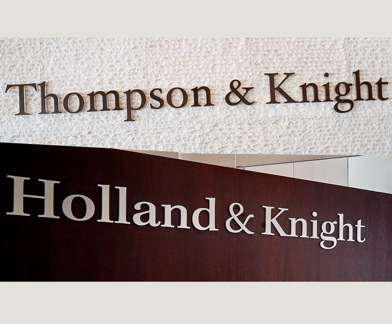 Holland & Knight Thompson & Knight Finalize Merger Plans