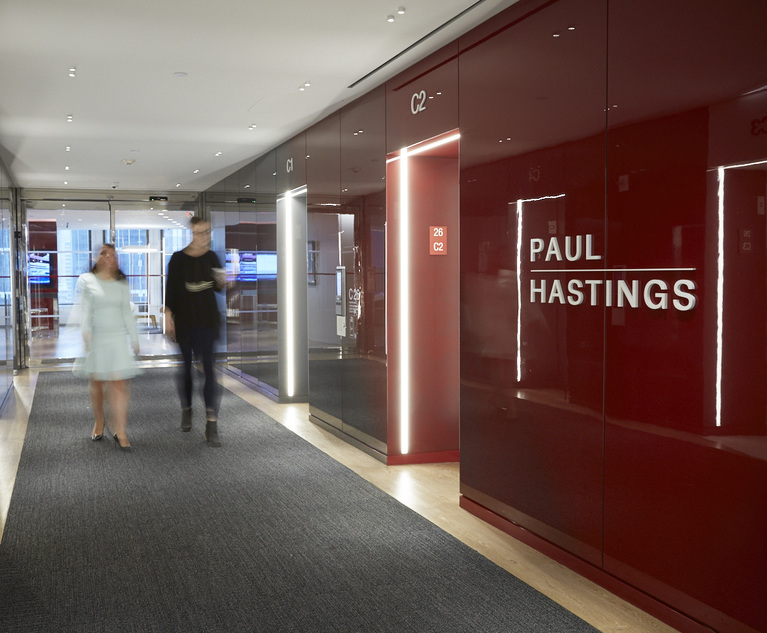 Paul Hastings Making Another Boost to Finance Practice Adds Longtime Weil Partner