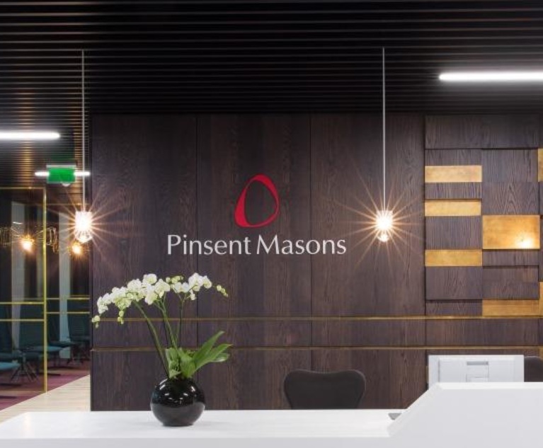 Pinsents Lures Baker McKenzie's London Banking Head