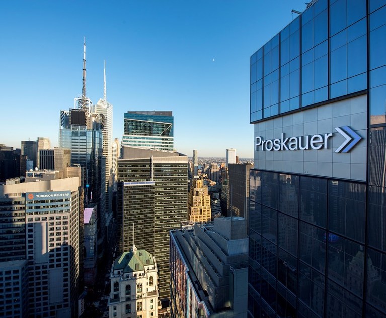 Proskauer Again Sees Record Revenue and Profits in Year of 'Large Transactions and Trials'