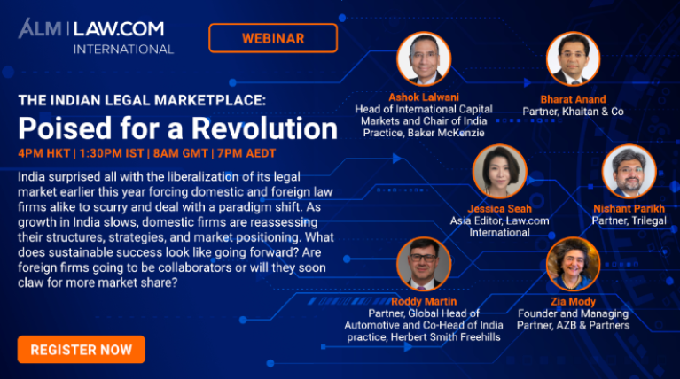 India's Legal Market Revolution: Watch Experts Discuss Liberalization Rates and Talent Retention