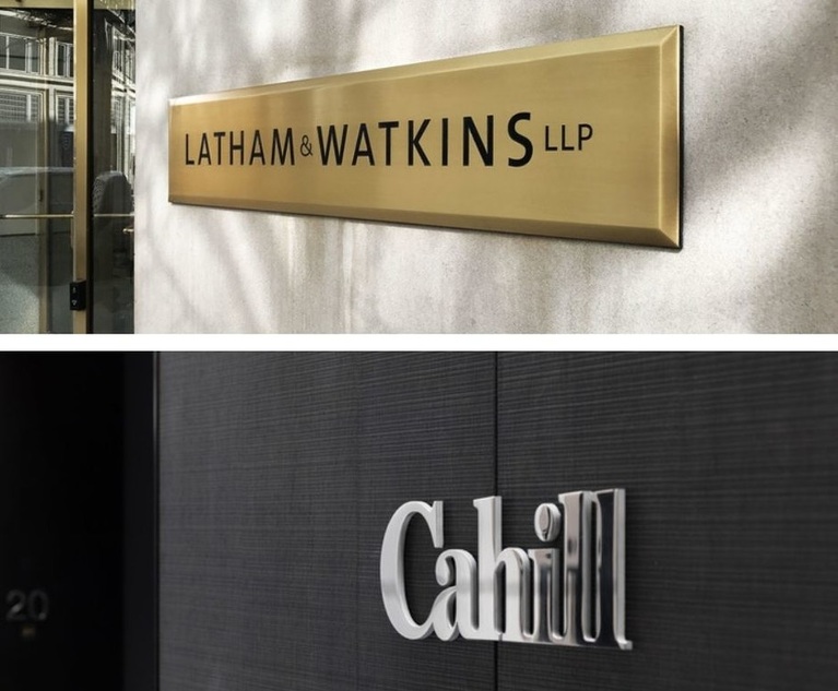 Latham & Watkins Poised to Bring in Cahill Partner Trio in London