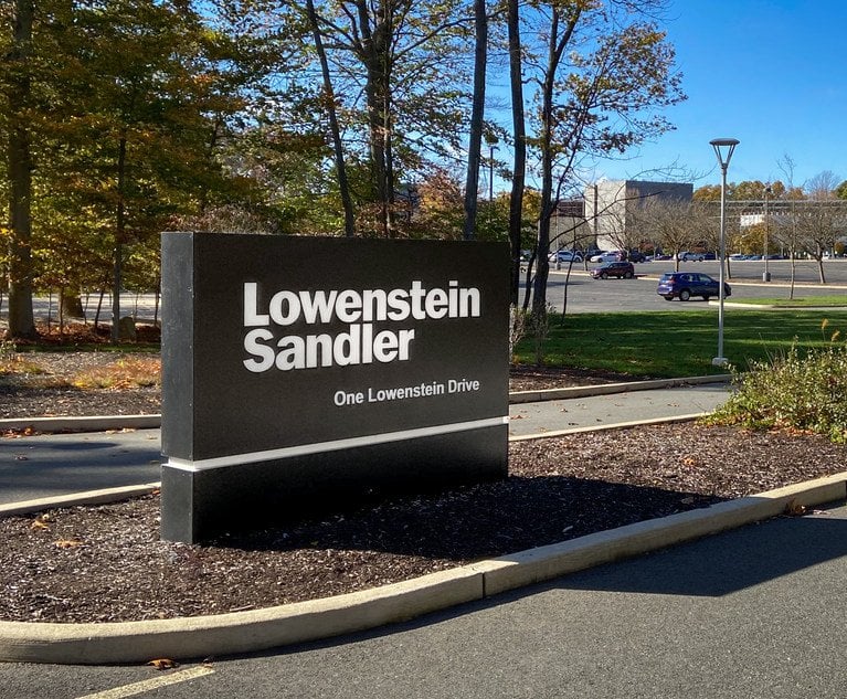 Lowenstein Sandler Taps Ex Shearman Partner as Funds Co Chair