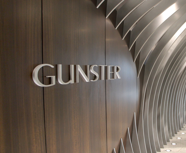 Gunster Adds 22 Attorneys in Merger with Tampa Bay Firm