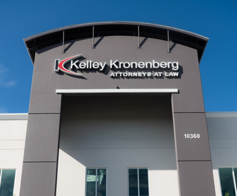 Kelley Kronenberg Adds Partner 4 Associates to South Florida Offices