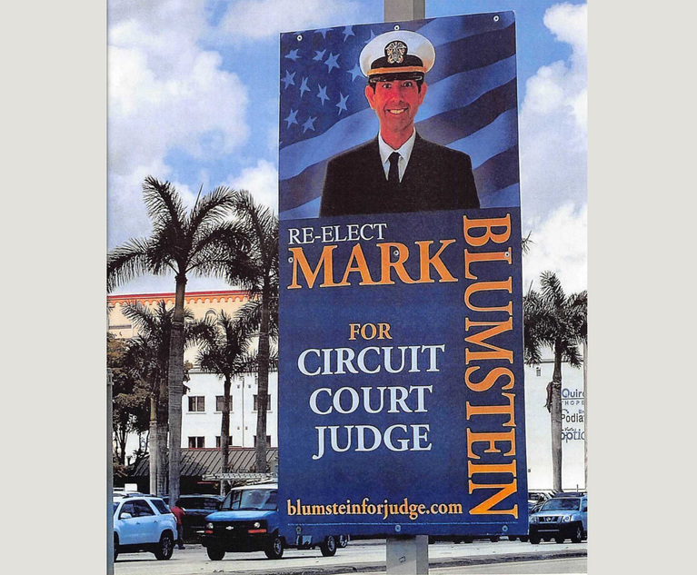 Miami Dade Judge Faces Sanction Over Election Campaign Materials