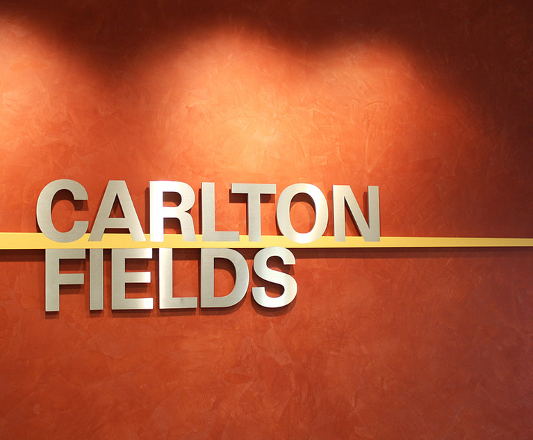 Carlton Fields Expands Business Litigation Arm With 11 Person Team From Bressler Amery & Ross