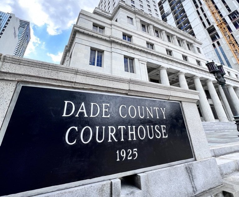 Miami Litigator Sues Ex Law Firm Partner for 20 Million