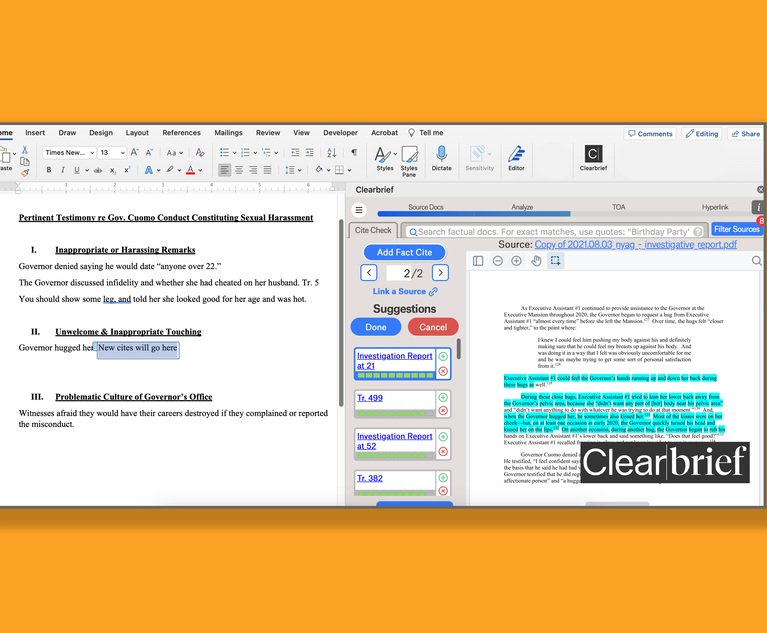 Legal Writing Platform Clearbrief Announces Integrations With Relativity iManage