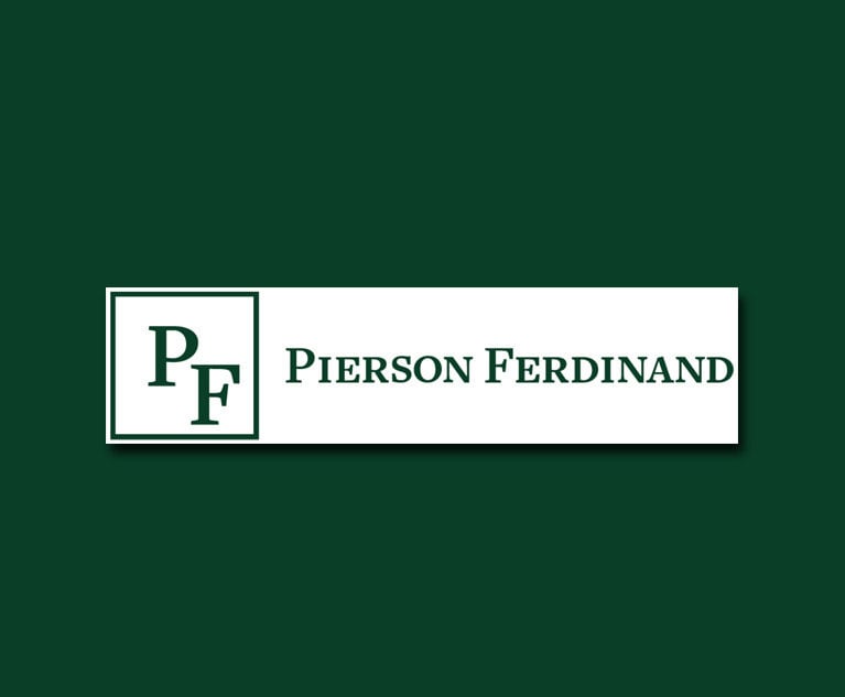 Automation and Algorithms: How Pierson Ferdinand Aims to Build a New Type of Law Firm