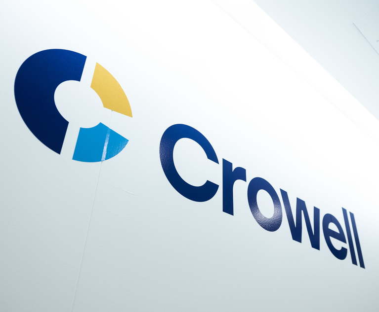 Crowell Boosts Commercial Class Action and Financial Services Bench