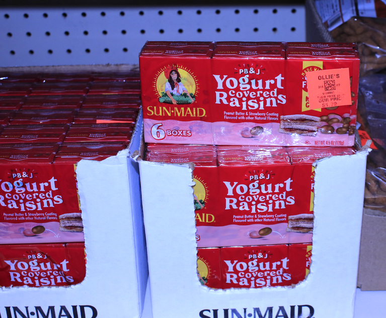 Sun Maid's 'Yogurt Covered' Raisin Accused of Falsely Advertising Product as 'Healthy Snack'