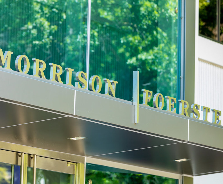 At Morrison & Foerster Reduced Overhead and Steady Demand Led to 19 Profitability Gain