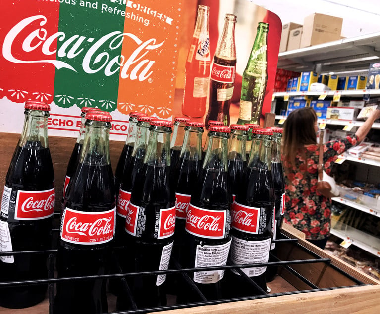 Coca-Cola bottles on sale at a supermarket. Photo: Diego M. Radzinschi/ALM