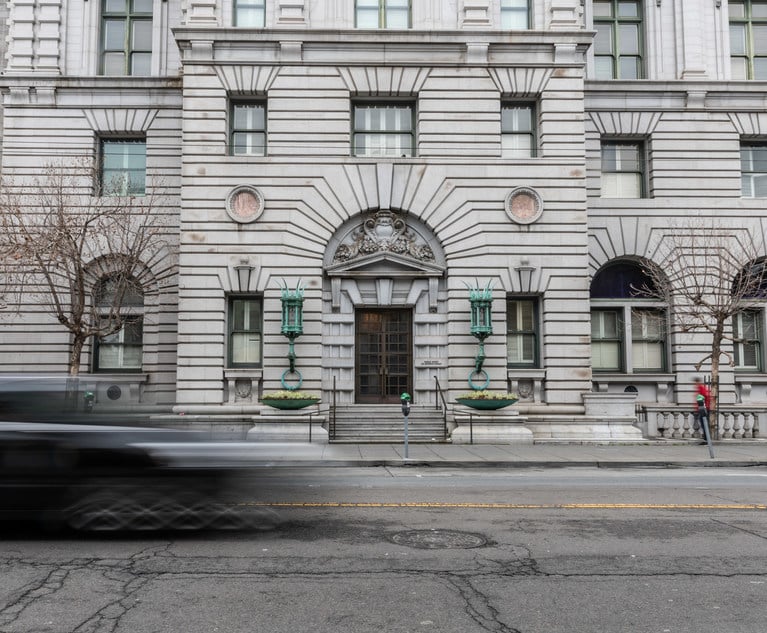 The Ninth Circuit Court of Appeals in San Francisco on March 18, 2020 a day after being closed to many court opperations. (Photo: Jason Doiy/ALM)