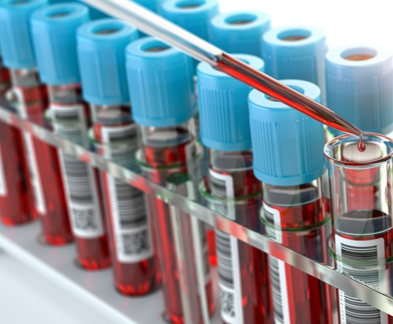 Blood test samples tubes