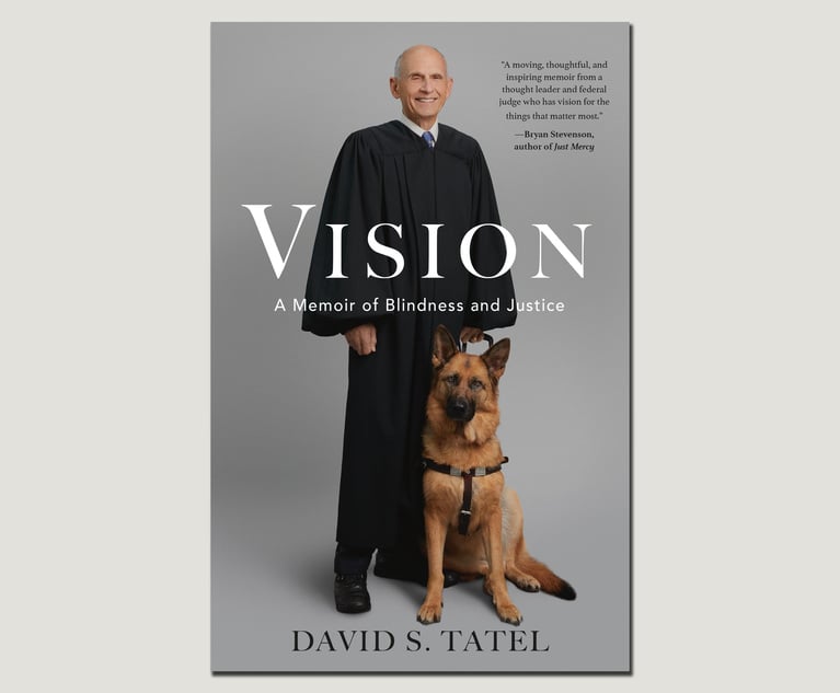 Vision: A Memoir of Blindness and Justice by retired D.C. Circuit Judge David Tatel. Courtesy photo
