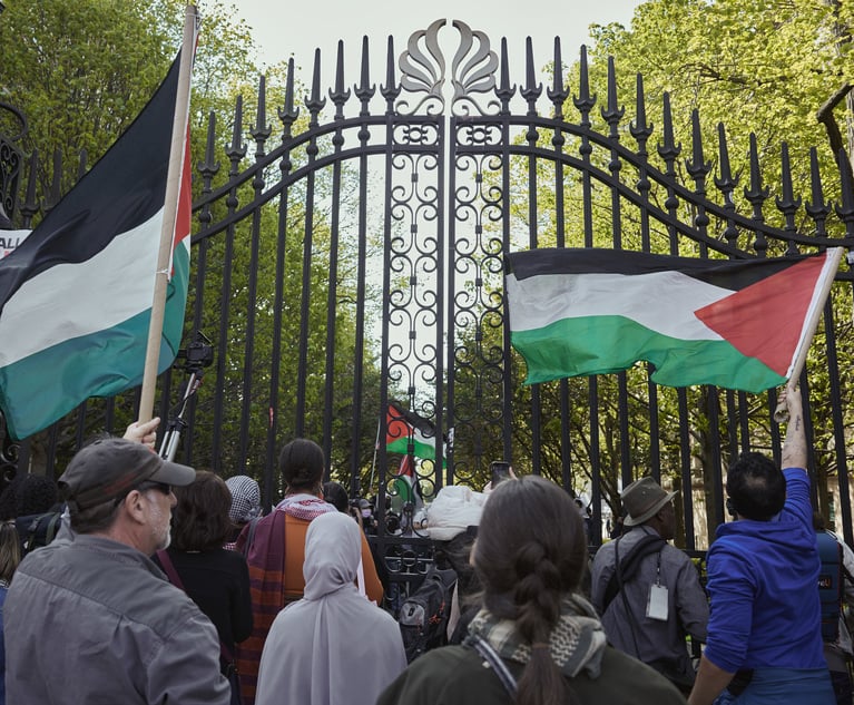 Pro-Palestinian demonstrators gather at the gates of Columbia University campus in New York, on Tuesday, April 30, 2024.