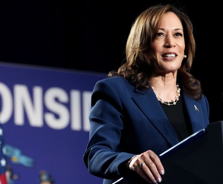 Big Law Lawyers Kick Off Legal Community Group to Support Kamala Harris