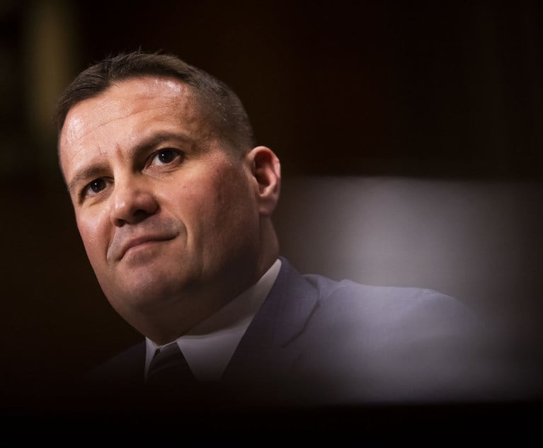 Mark Pittman testifies before the Senate Judiciary Committee during his confirmation hearing to be U.S. District Judge for the Northern District of Texas, on Tuesday, March 5, 2019.