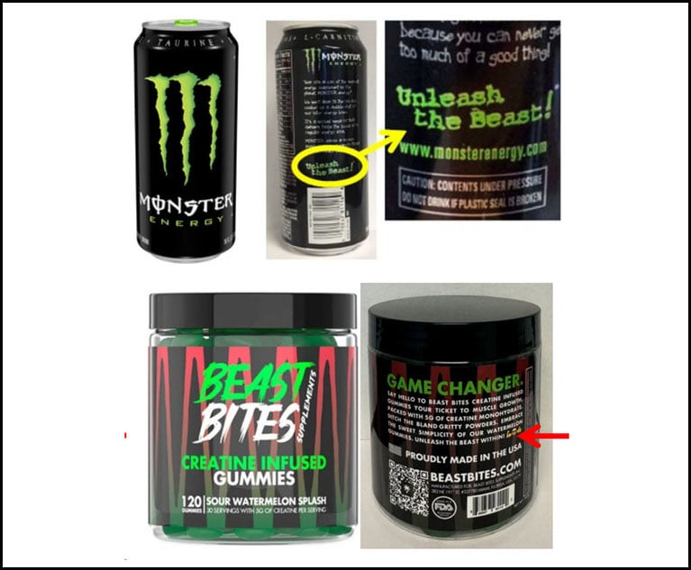 Monster Energy Takes on Beast Bites Over Alleged Trademark Violations