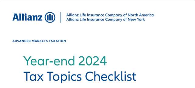 Year-end 2024 Tax Topics Checklist link