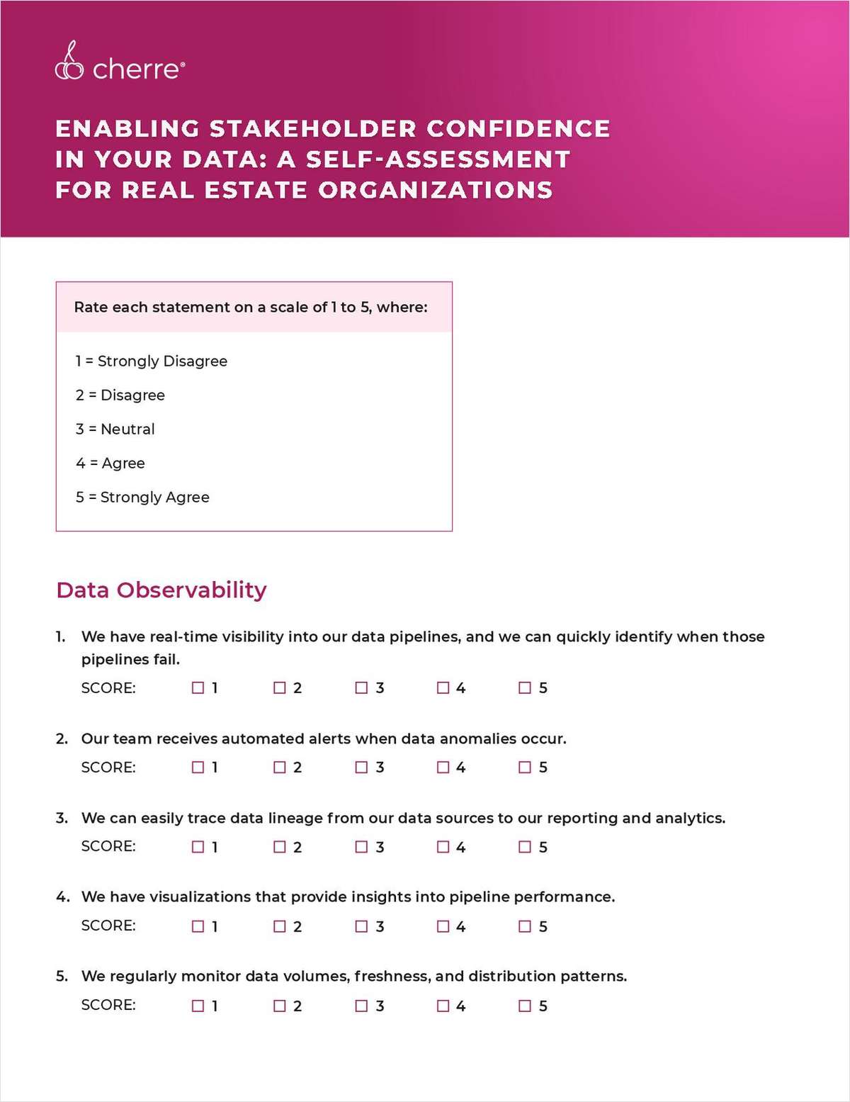 Enabling Stakeholder Confidence in Your Data: A Self-Assessment for Real Estate Organizations link