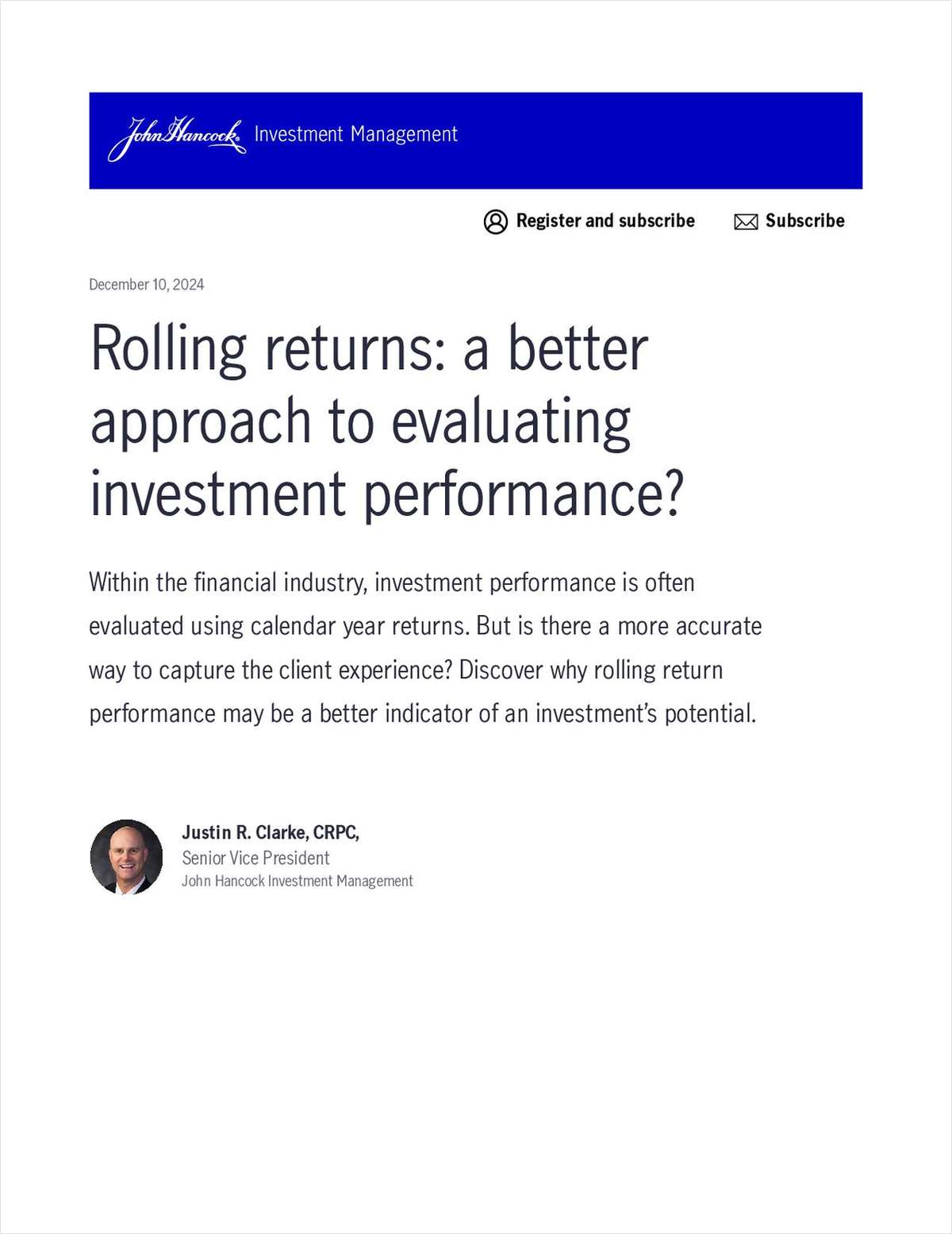 Can Rolling Returns Offer a Better View of Investment Success? link