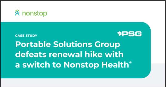 Portable Solutions Group defeats renewal hike with a switch to Nonstop Health� link