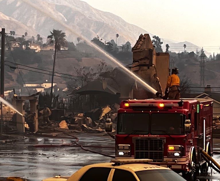 Critical Mass With Law.com’s Amanda Bronstad: First Lawsuits Over Los Angeles Wildfires Name Edison, J&J Talc Trial in Los Angeles Delayed As Fires Rage