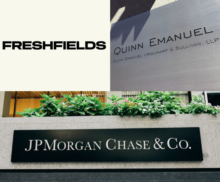 Freshfields and Quinn Emanuel Face Off in Latest JP Morgan-WeRealize Dispute