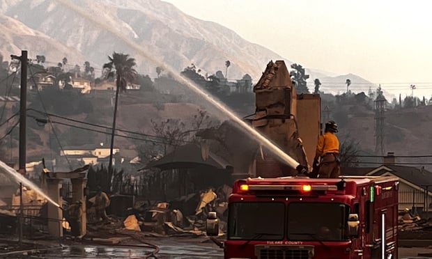 Insurance companies send firefighters to wildfire frontlines