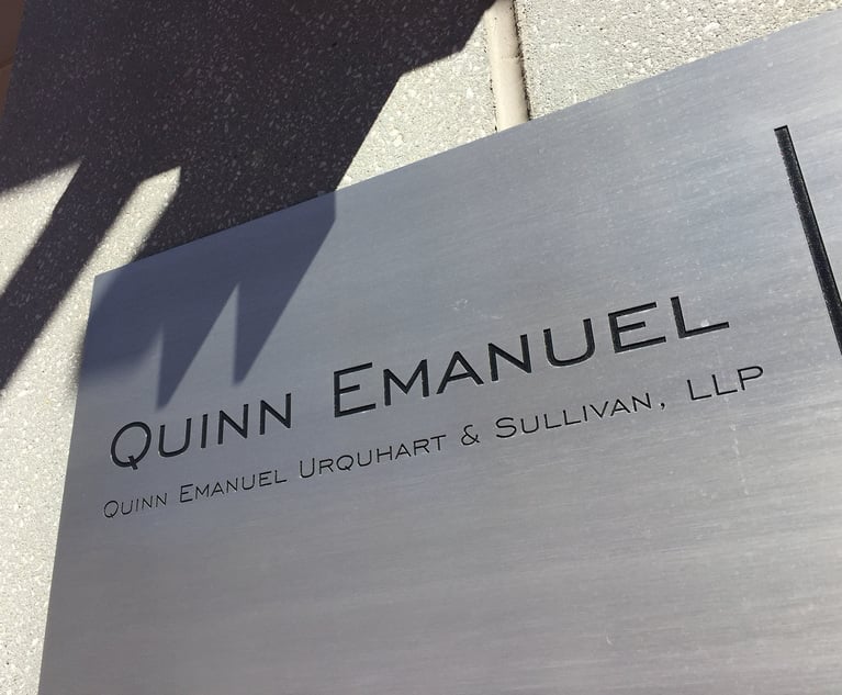 Quinn Emanuel Files Countersuit Against DOJ in Row Over Premerger Reporting