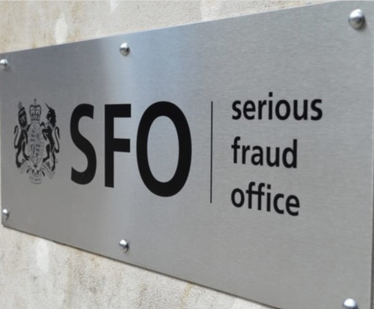 SFO Appoints Top Lawyer to Advise Director