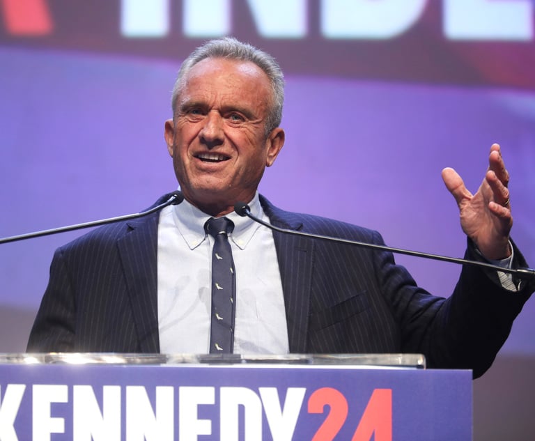 RFK Jr. Will Keep Affiliations With Morgan & Morgan, Other Law Firms If Confirmed to DHHS