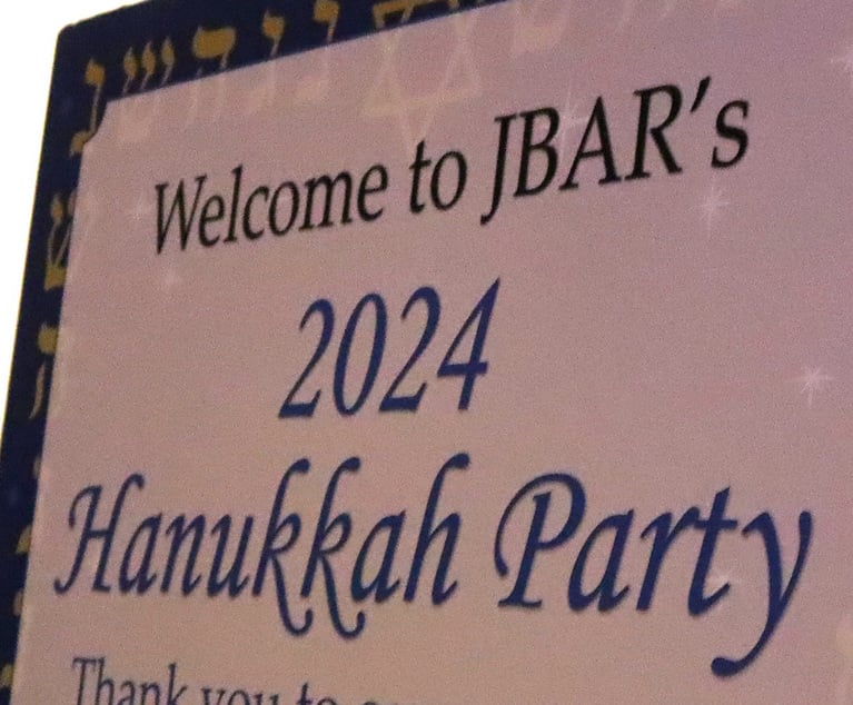 Slideshow: Jewish Bar Association of Georgia Marks 1st Year With Hanukkah Party