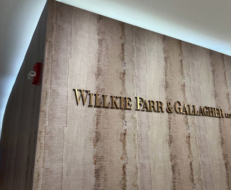 Willkie Farr & Gallagher Announces 19 Partner Promotions