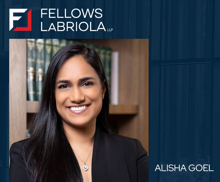 Fellows LaBriola LLP is Pleased to Announce that Alisha Goel Has Become Associated with The Firm