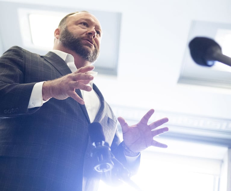 Conn. Appeals Court Slices $150 Million in Statutory Damages From Judgment Owed by Alex Jones