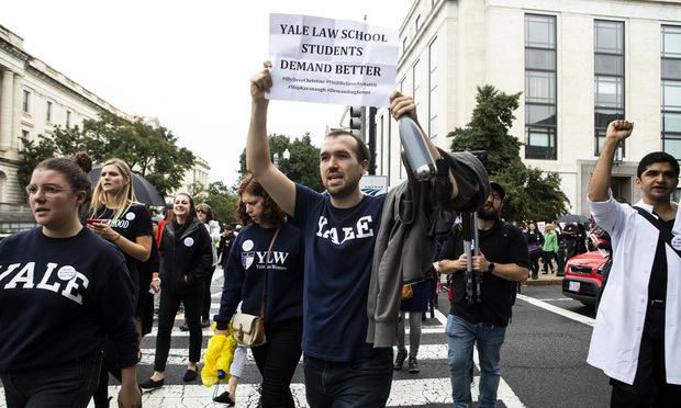 See the Pics: Yale Law Students Protest Kavanaugh