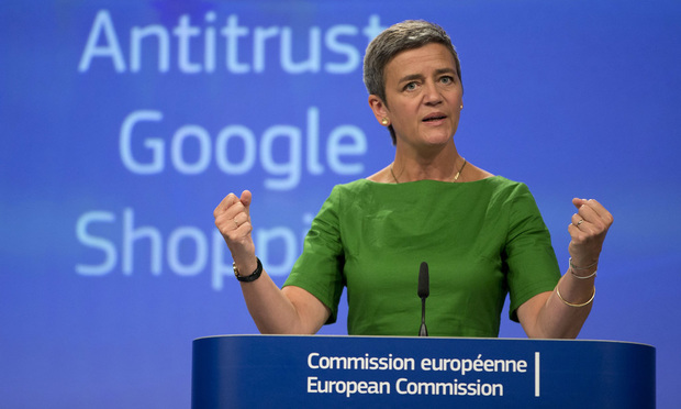 EU Hits Google With a 1 7 Billion Antitrust Fine