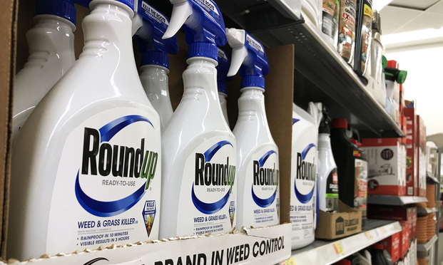 Roundup weedkiller on shelves at Walmart in Baltimore, MD. March 14, 2020.