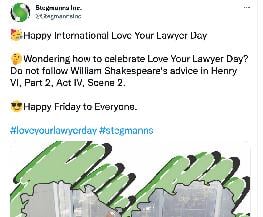 Happy Love Your Lawyer Day Let's celebrate on Twitter 
