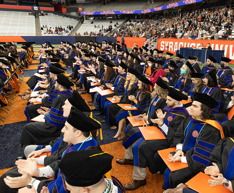 Syracuse Law Graduates 45 Inaugural Online JD Students