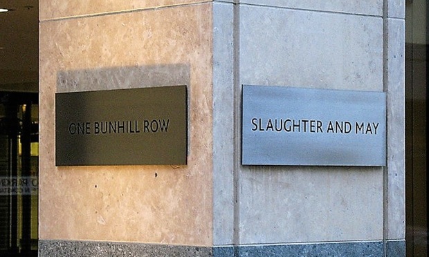 Slaughter and May Increases Newly Qualified and Trainee Salaries