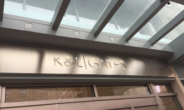 K&L Gates signage