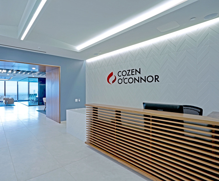 Cozen O'Connor Presses On With Canadian Expansion Hiring Veteran Litigator