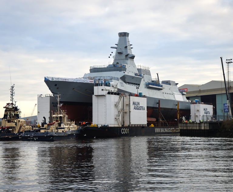 Linklaters Advises Ministry of Defence on 4 2 Billion Warship Order
