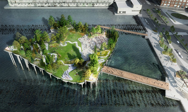 Diller's Floating Hudson River Park Is Back On Again