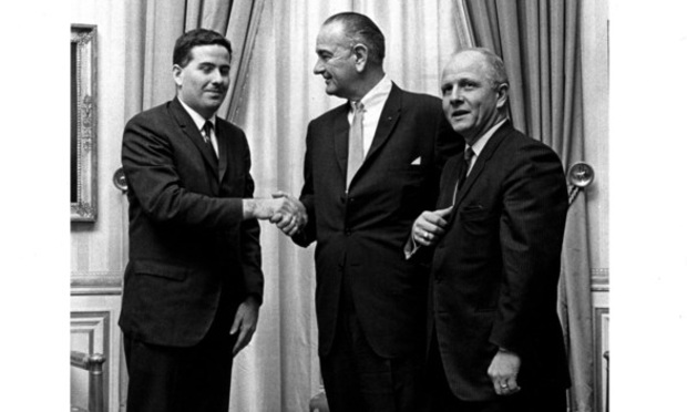 John Feerick with President Lyndon B. Johnson and Representative Richard Poff at the White House in 1967. Photo courtesy of John Feerick.